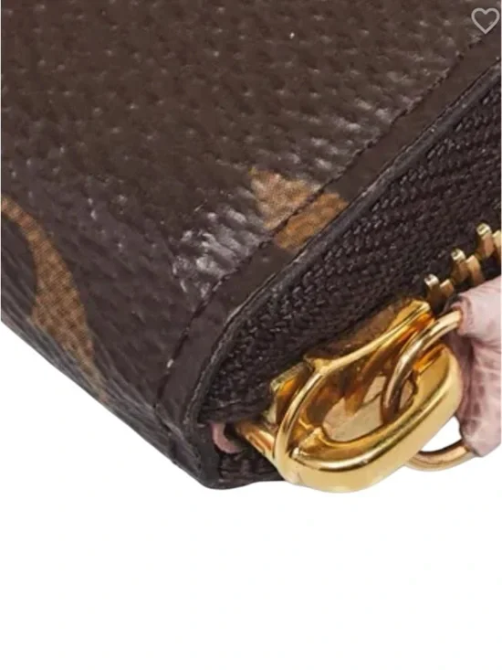 Louis Vuitton Monogram Clémence Wallet Pink Zip-Around Wallet - Picture 4 of 10